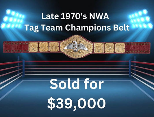 Vintage 1970's NWA Tag Team Championship Belt Unearthed in Houston, Fetches $39,000 at Heritage Auctions