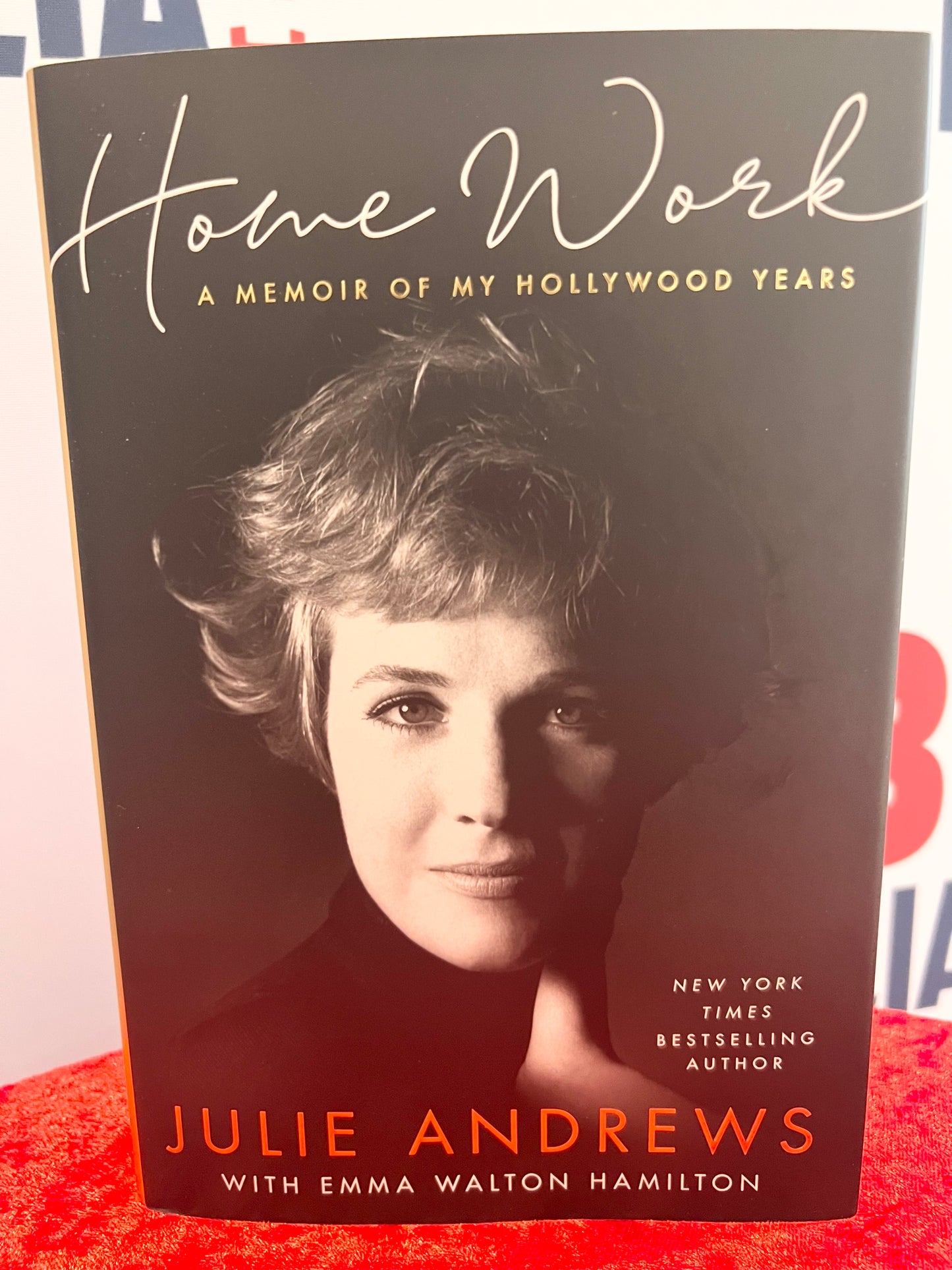 Julie Andrews Signed Autograph and Emma Walton Home Work Book The Sound of Music and Mary Poppins