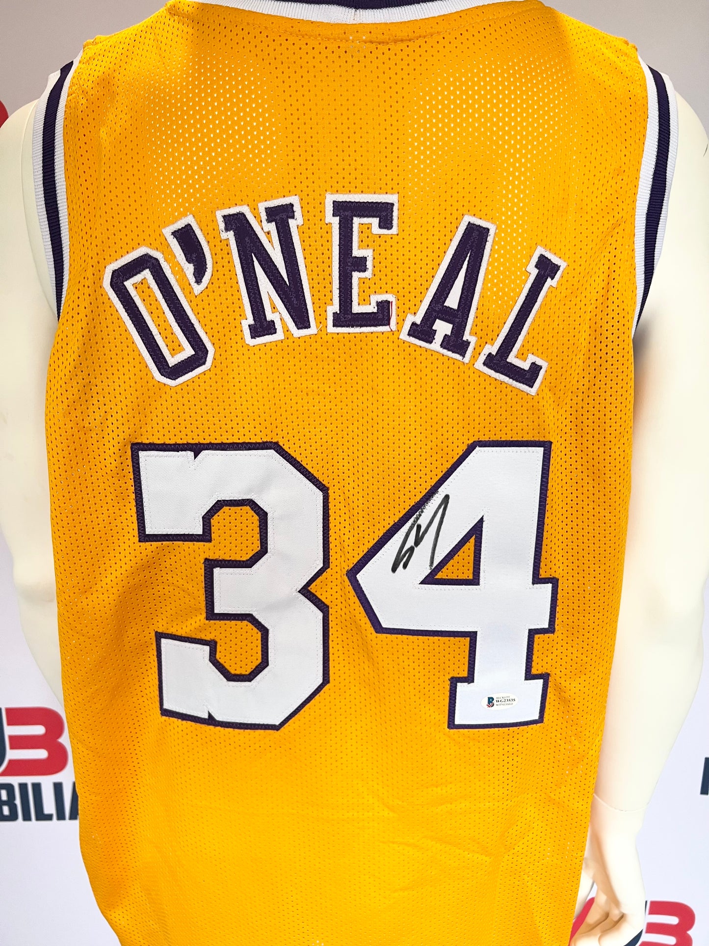 Shaq Signed Autographed La Lakers Jersey with Beckett Authentication