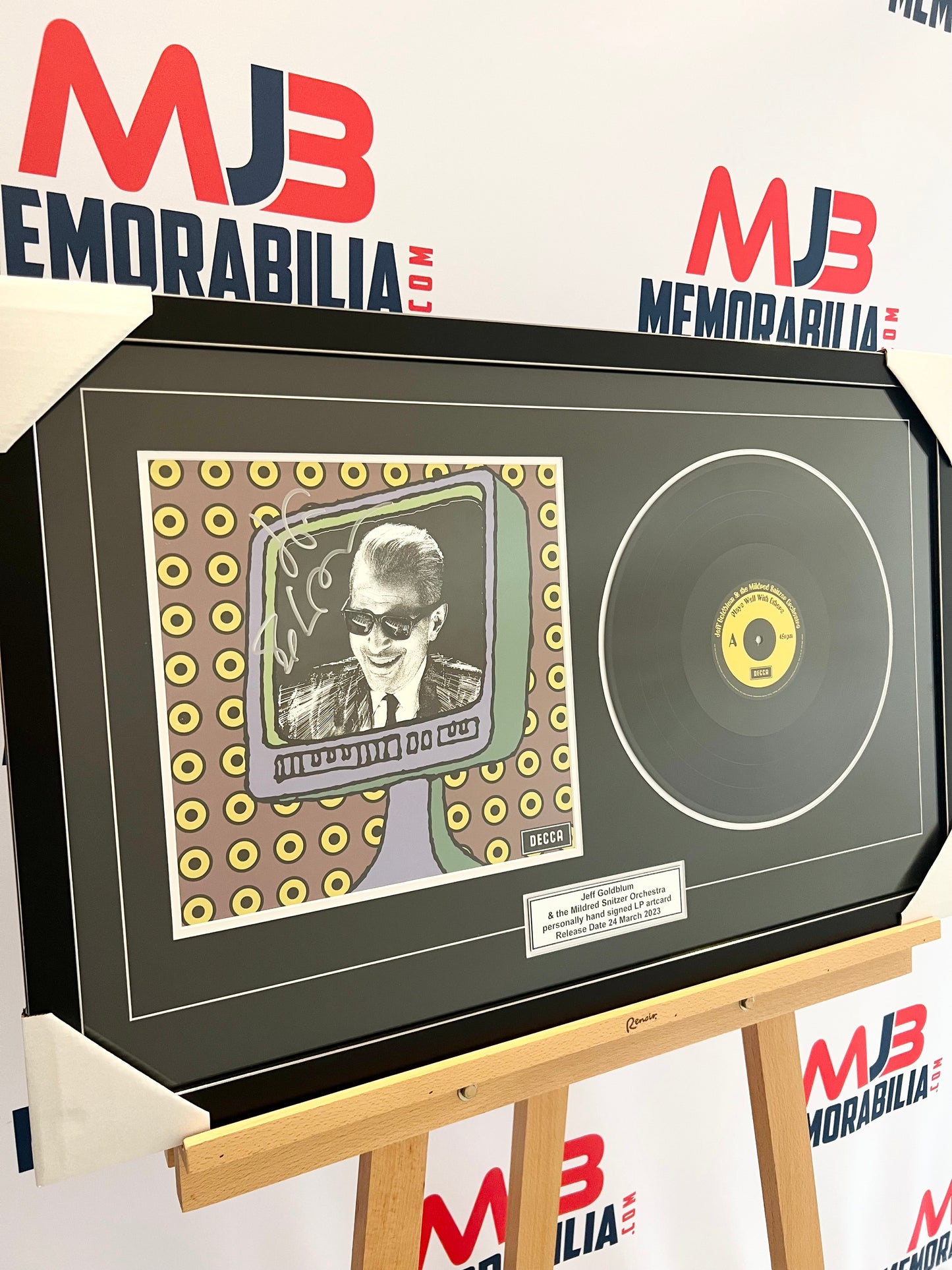 Jeff Goldblum Signed Autographed Vinyl Plays well with others COA