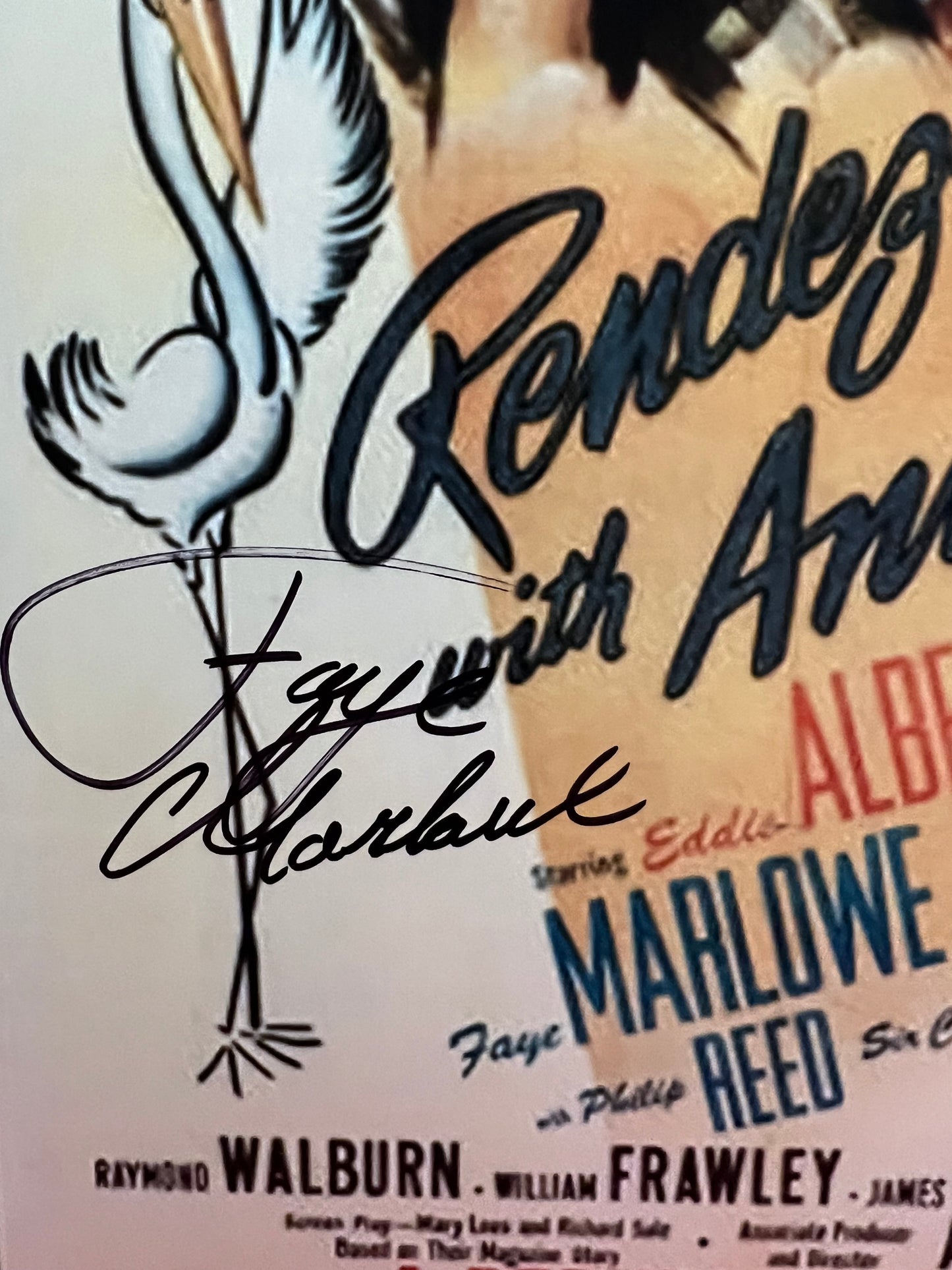 Faye Marlowe Signed Autographed Vintage Movie Photograph with COA