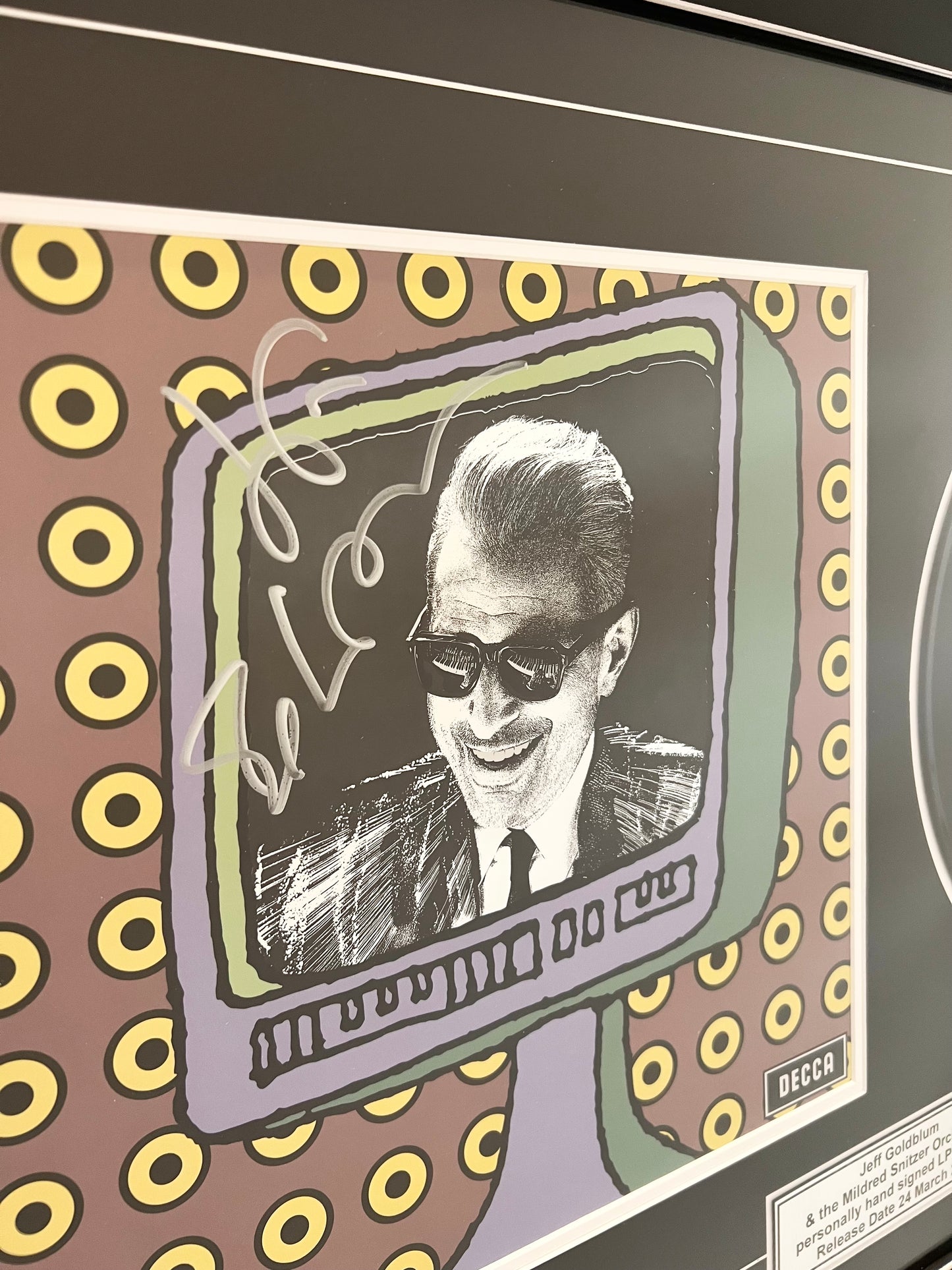 Jeff Goldblum Signed Autographed Vinyl Plays well with others COA