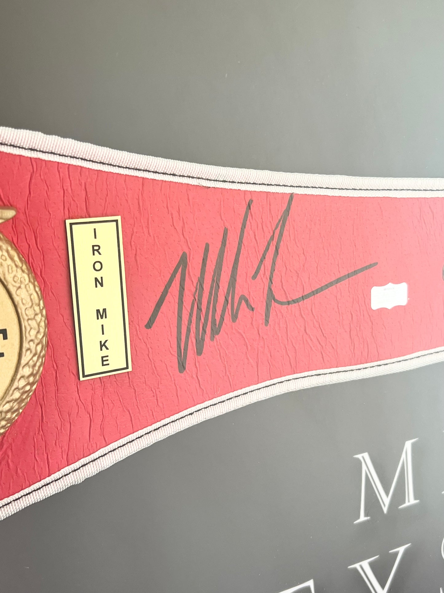 Mike Tyson Signed Autographed Championship Belt with COA RARE