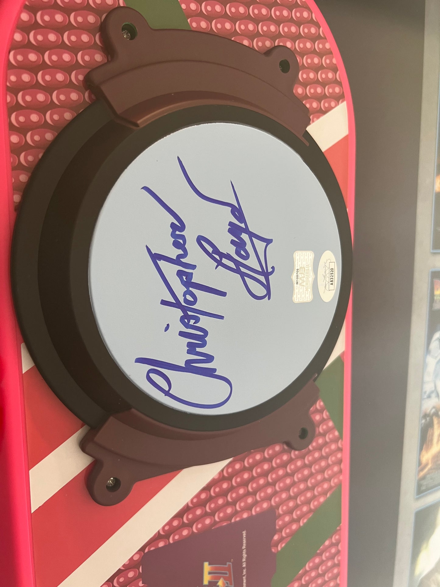 Michael J Fox Christopher Lloyd Dual Signed Hoverboard framed with Authentication