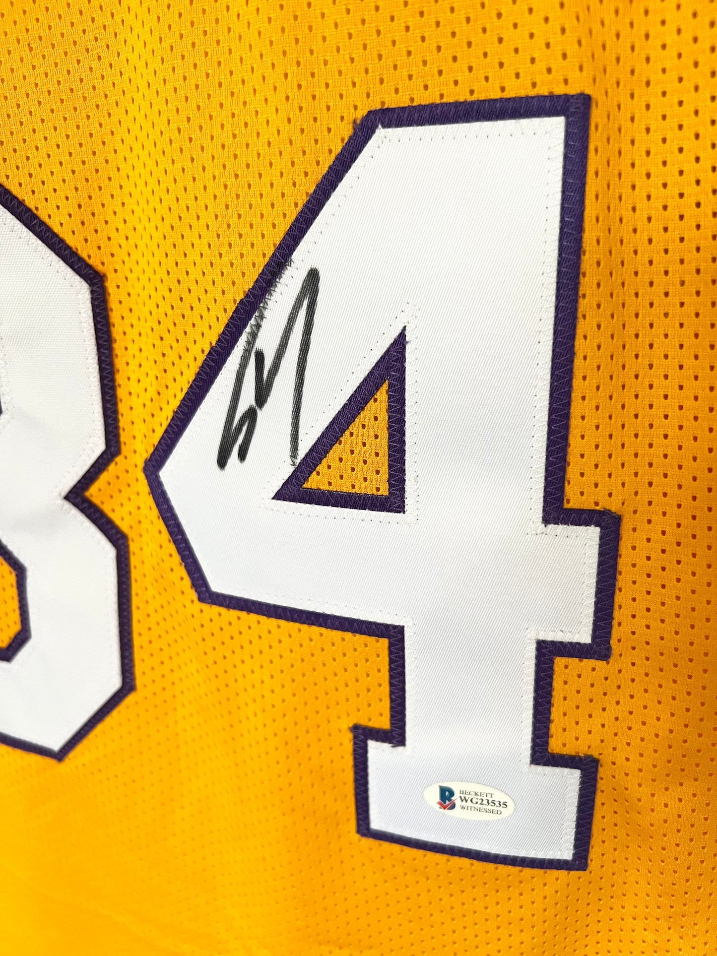 Shaq Signed Autographed La Lakers Jersey with Beckett Authentication