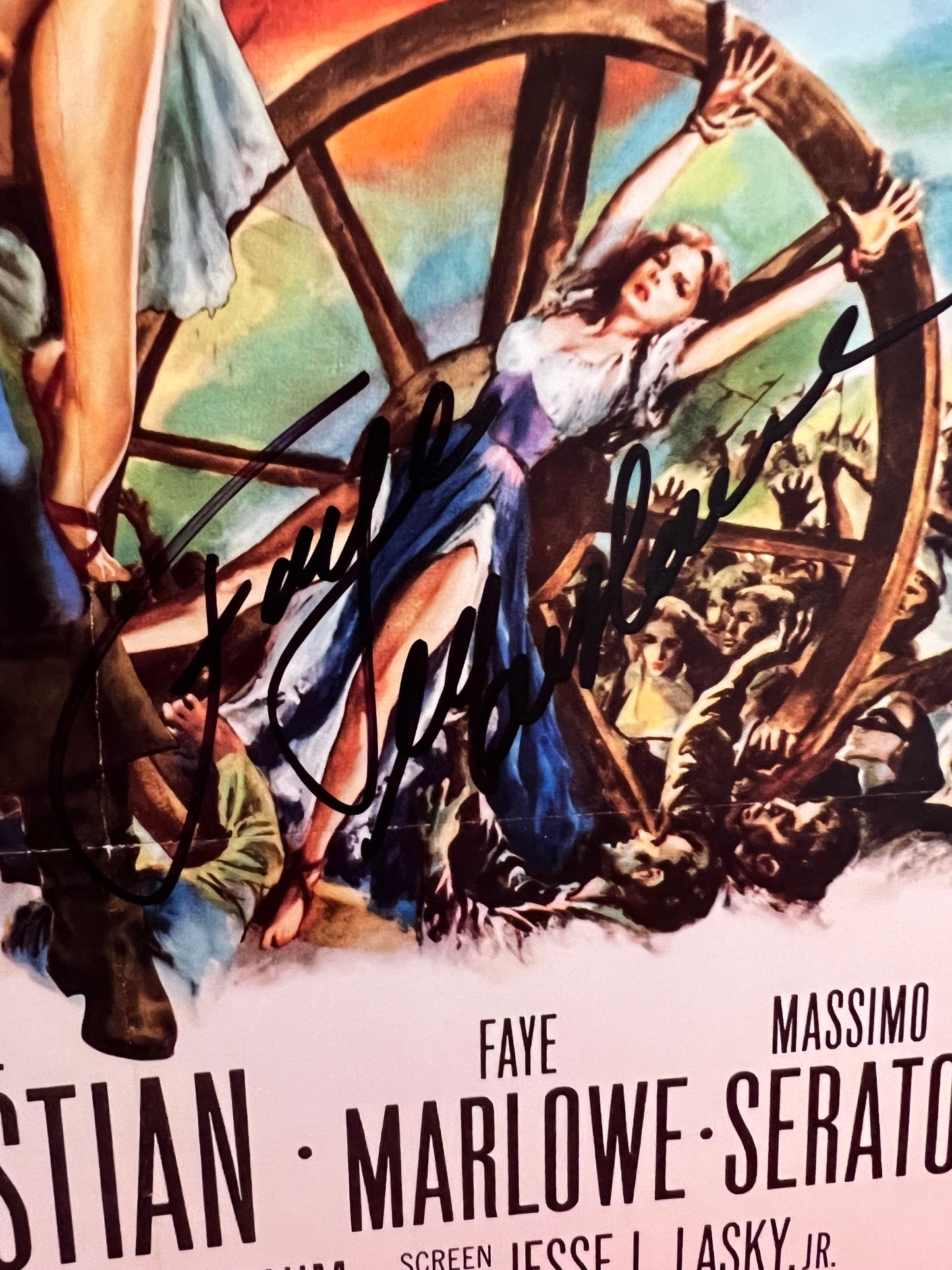 Faye Marlowe Signed Autographed Vintage Movie Photograph with COA