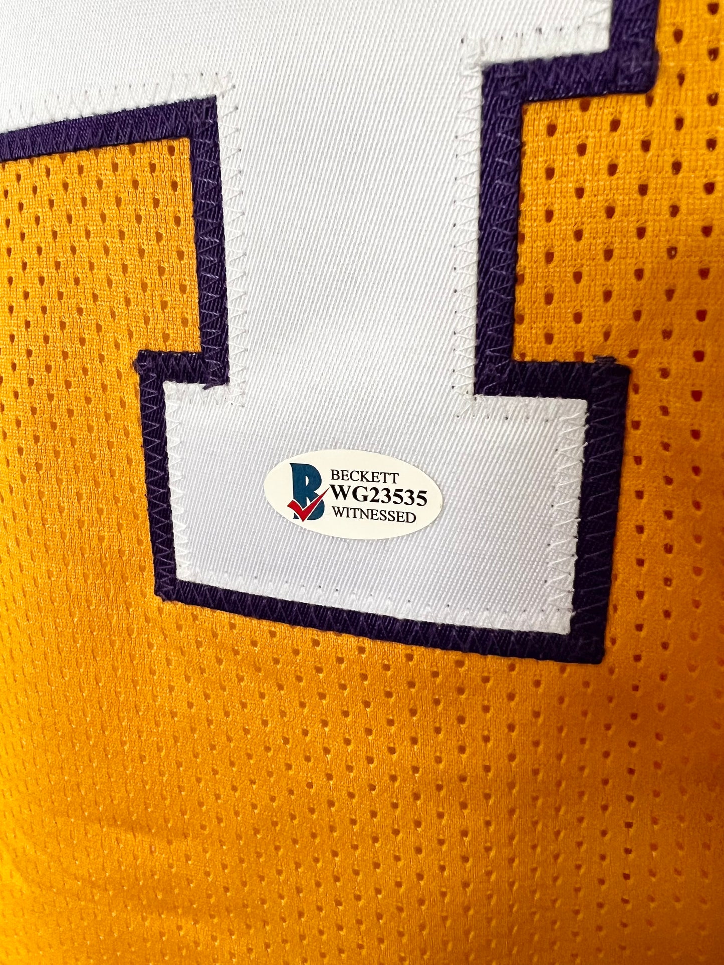 Shaq Signed Autographed La Lakers Jersey with Beckett Authentication