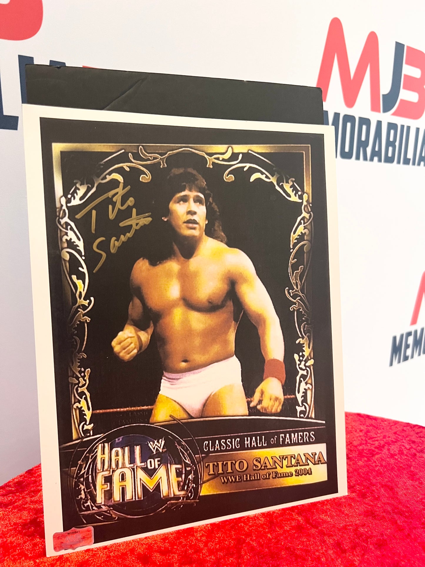 Tito Santana Signed Photograph Rare with COA