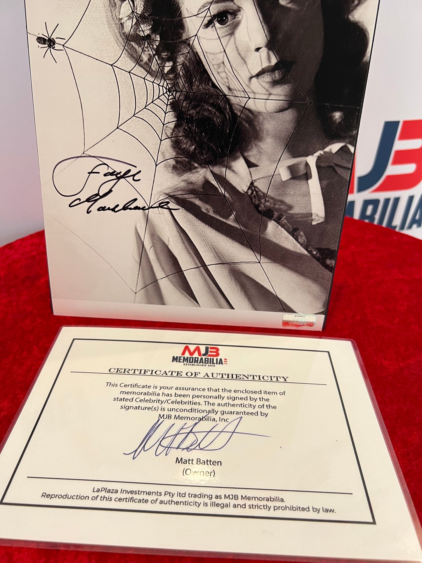 Faye Marlowe Signed Autographed Photograph with COA Black and White