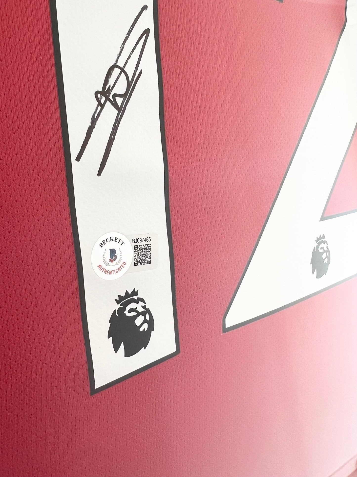 William Saliba Signed Arsenal FC Jersey Framed with Beckett COA