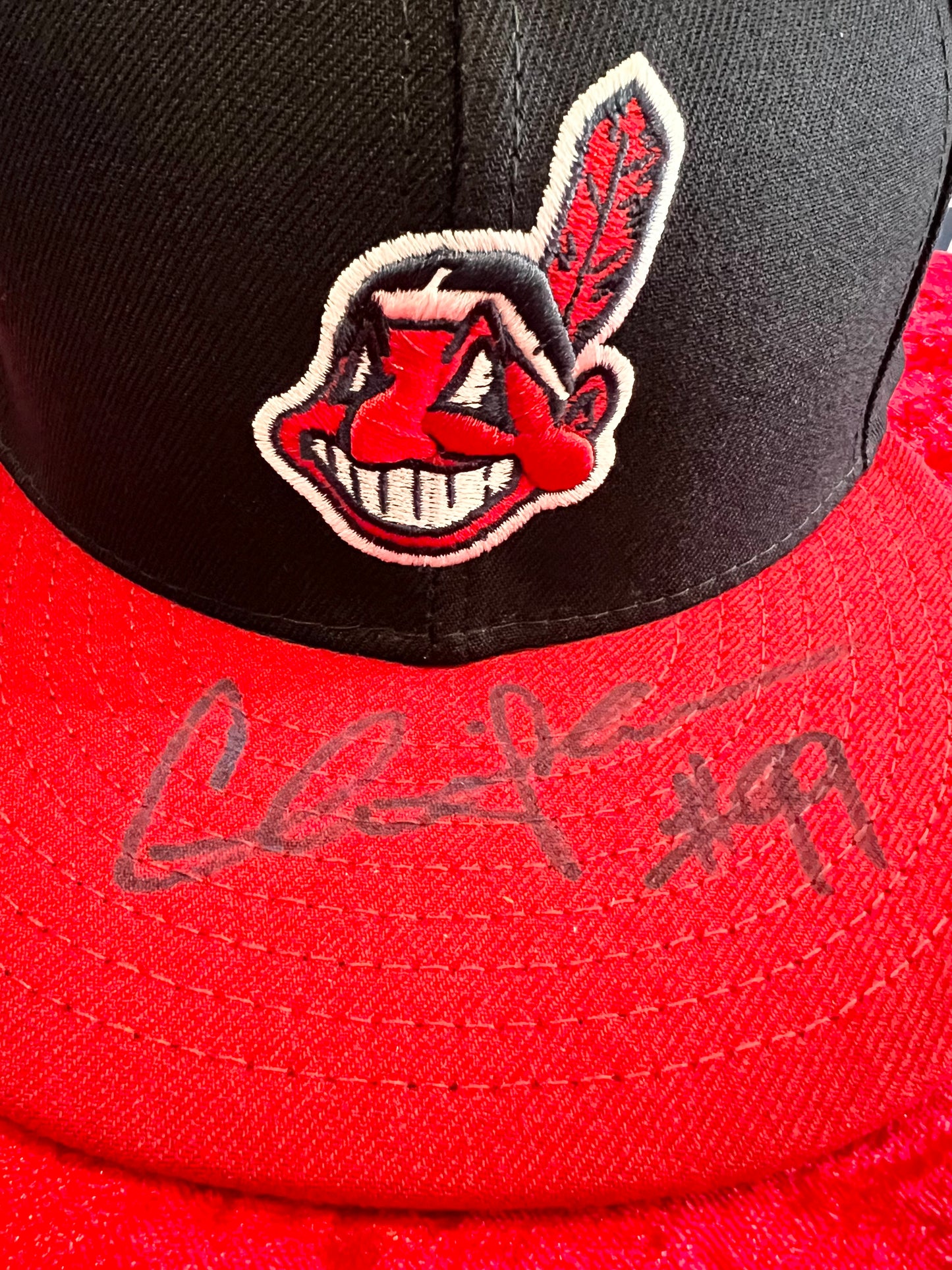 Charlie Sheen Signed Clevland Indians Baseball Hat PSA Authentication RARE
