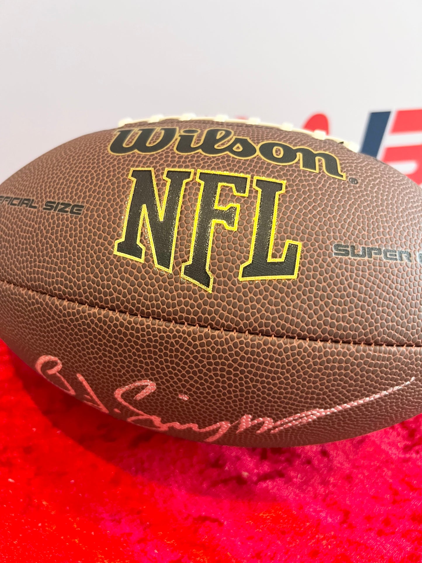 OJ Simpson Signed Autographed Wilson NFL Football with JSA Authentication