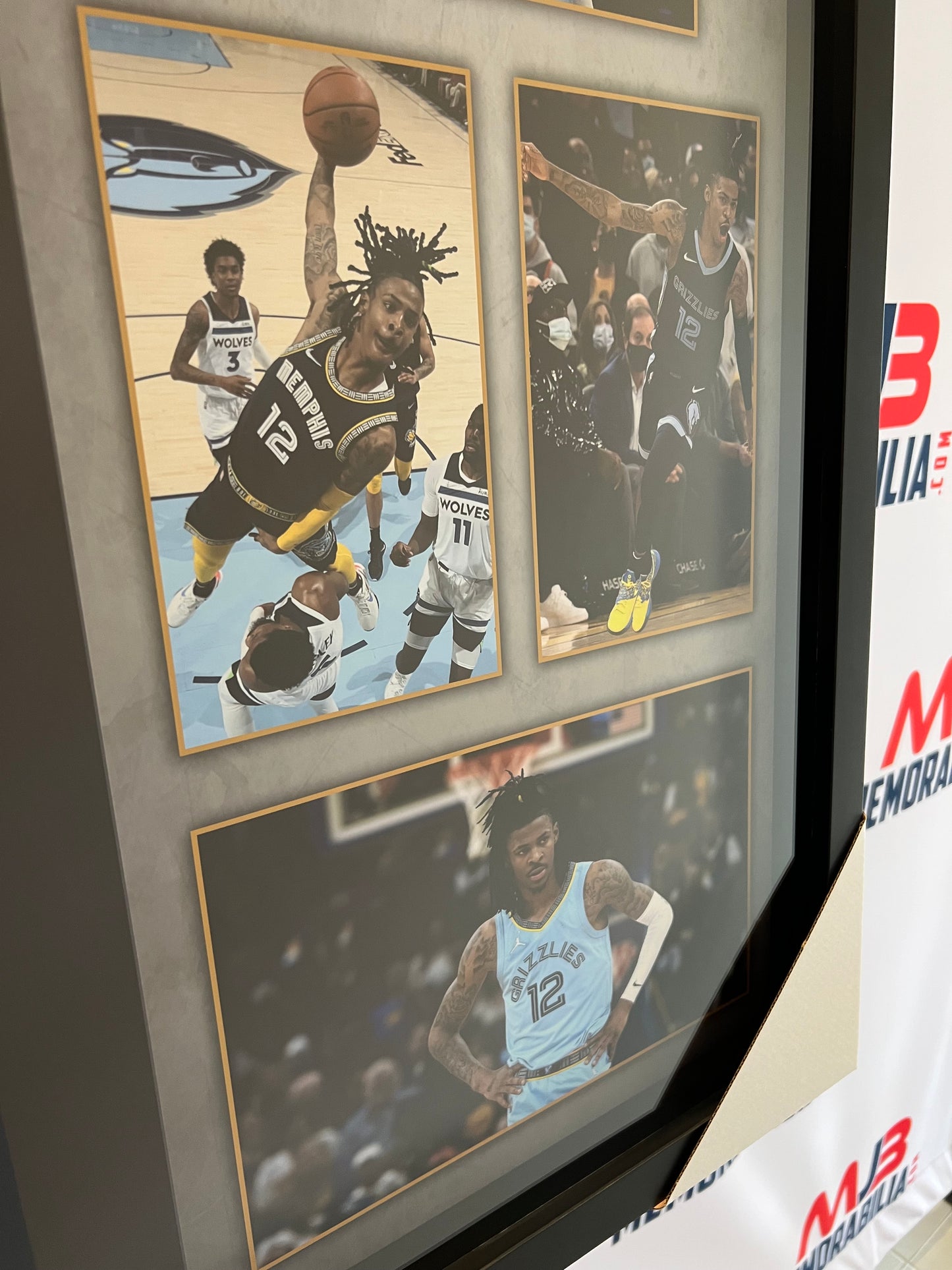 Ja Morant Signed Grizzlies Nike Jersey JSA Authentication Framed