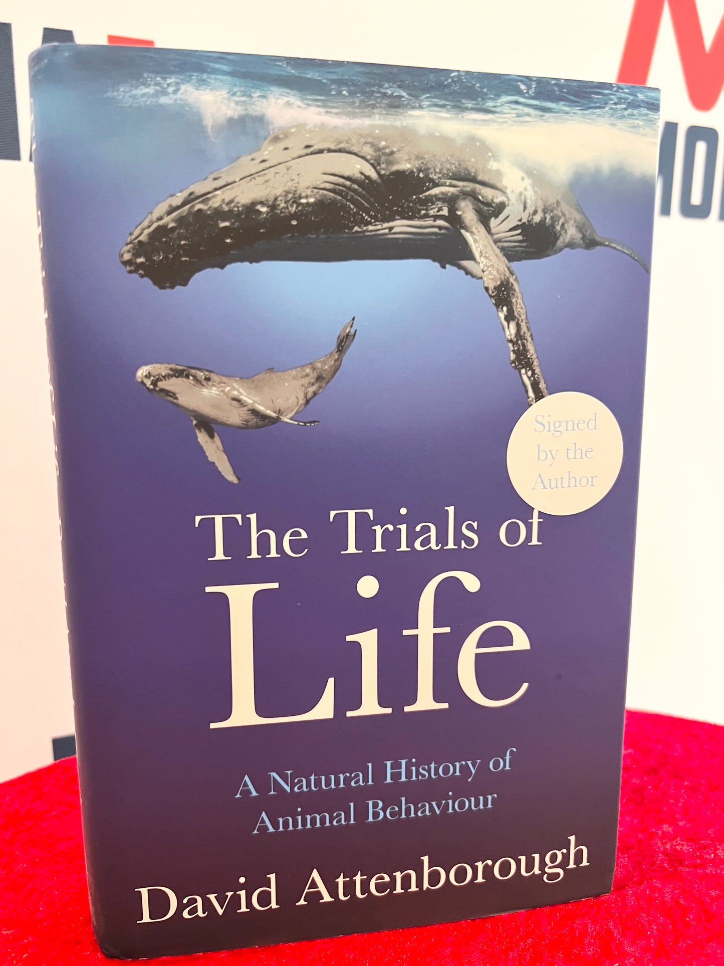 David Attenborough Signed First Edition Trials of Life Book with COA