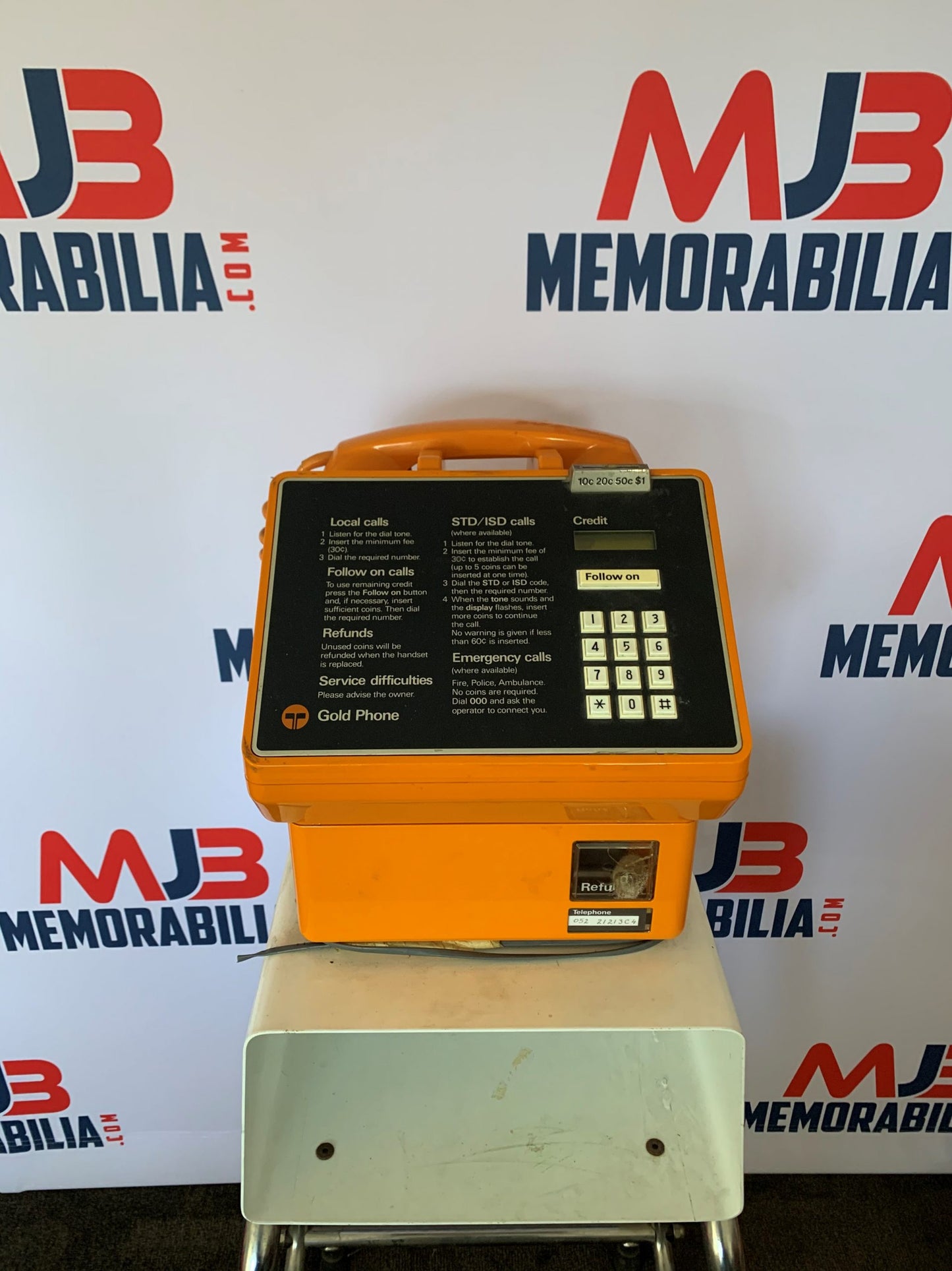Genuine Gold Public Payphone from old Melbourne courthouse for rent
