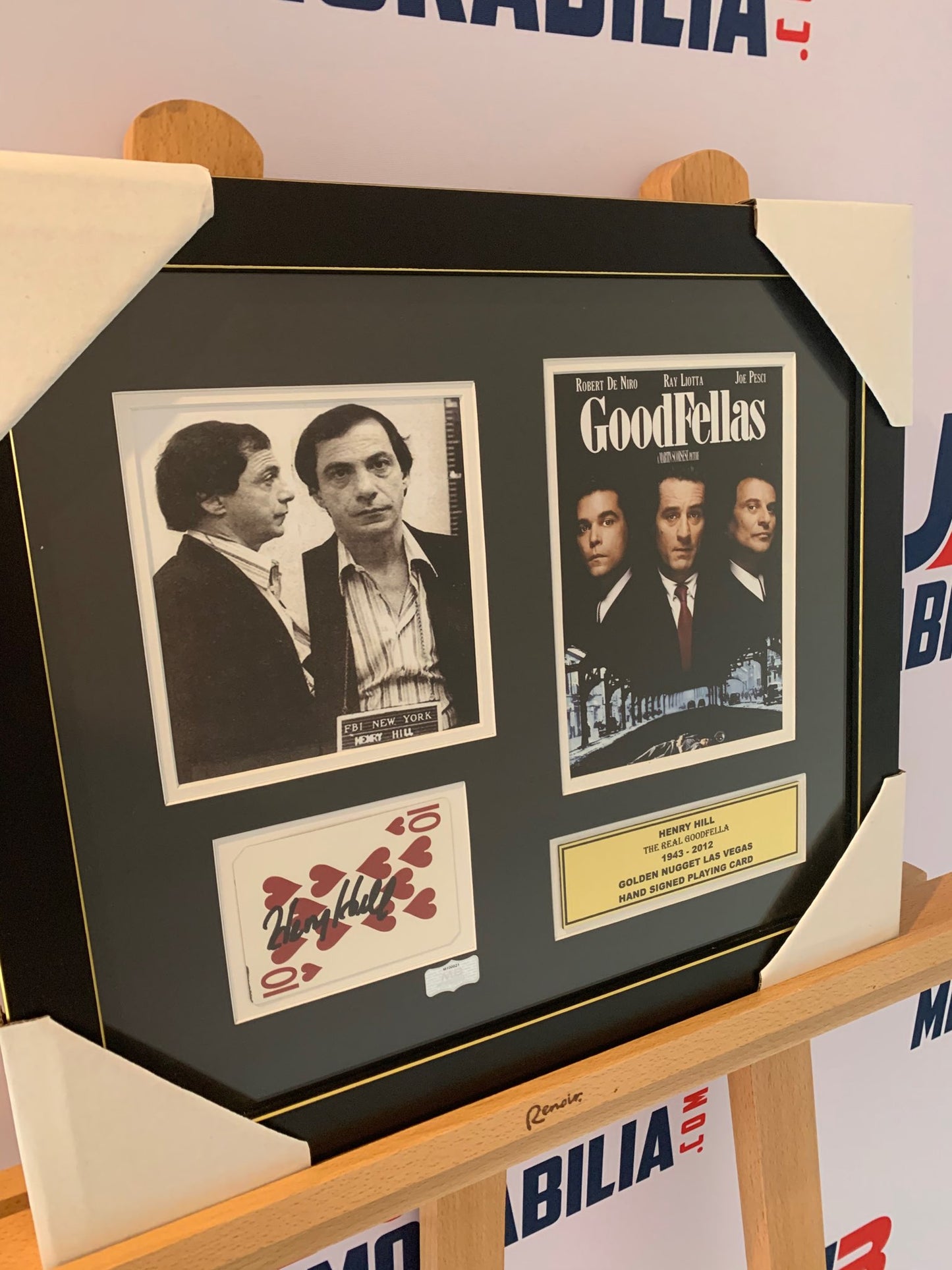 Henry Hill Signed Casino Golden Nugget Playing Card Authentic