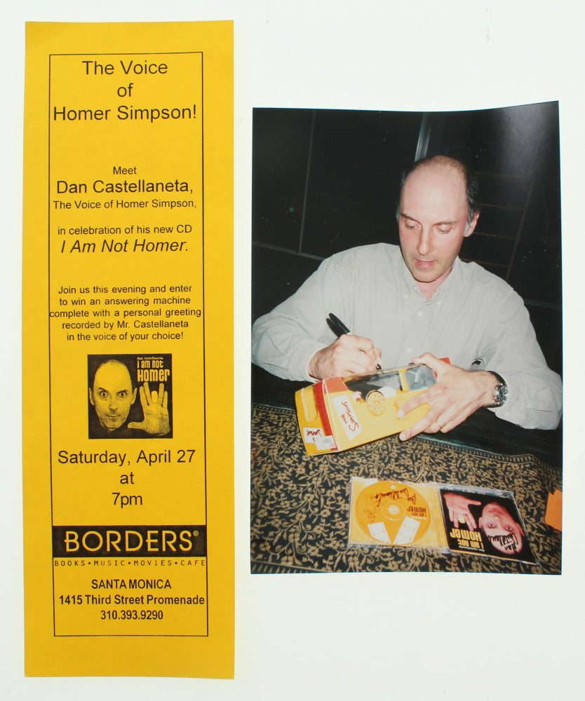 Dan Castellaneta Signed The Simpsons Homer Bobble Head Figure (PSA COA)