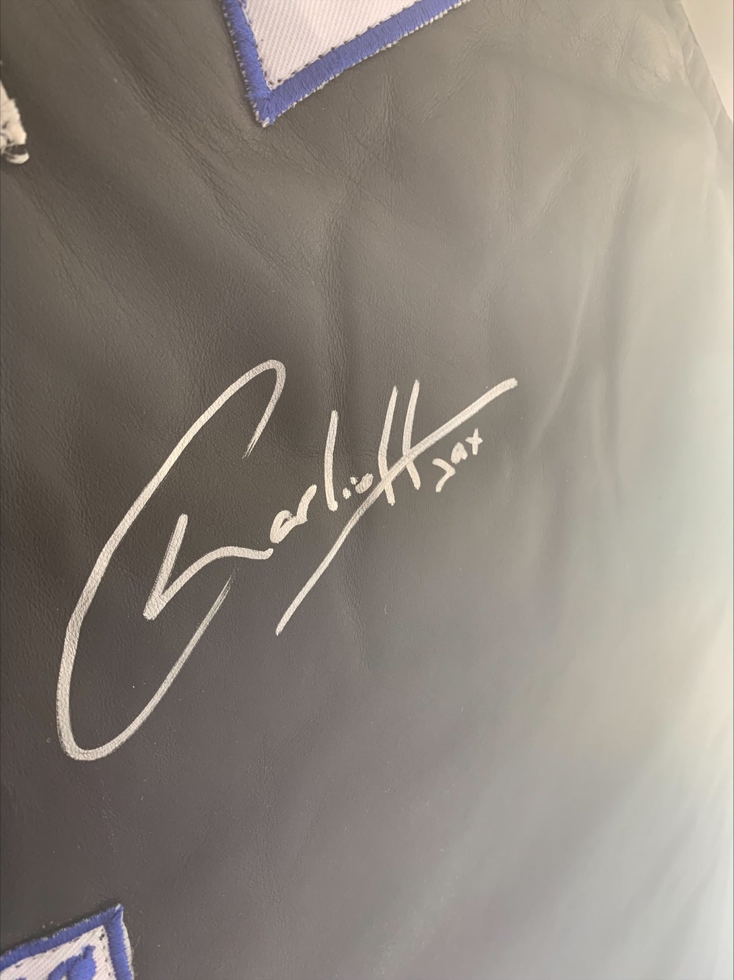 Signed Charlie Hunnam Sons of Anarchy Black Bikers Vest Authentication Framed Inscribed JAX