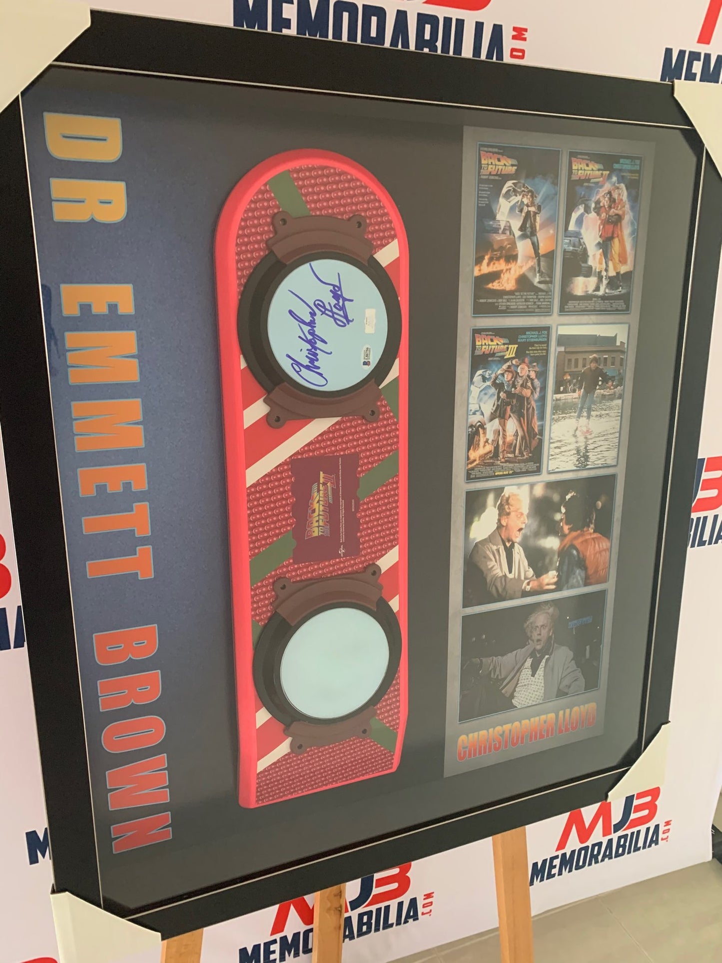 Christopher Lloyd Doc Brown signed Back to the future Hoverboard RARE Beckett COA