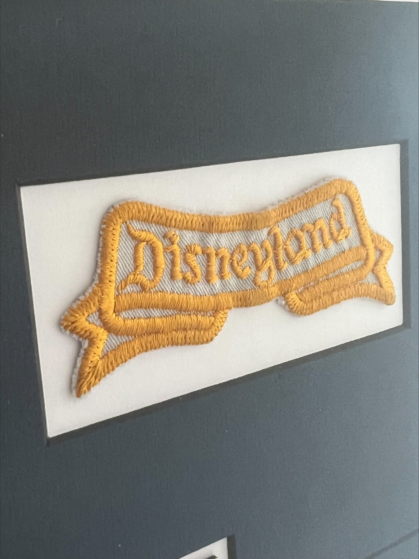 Disneyland 1959 Walt Disney Souvenir Guide Display with Ticket Book Employee Patch Original