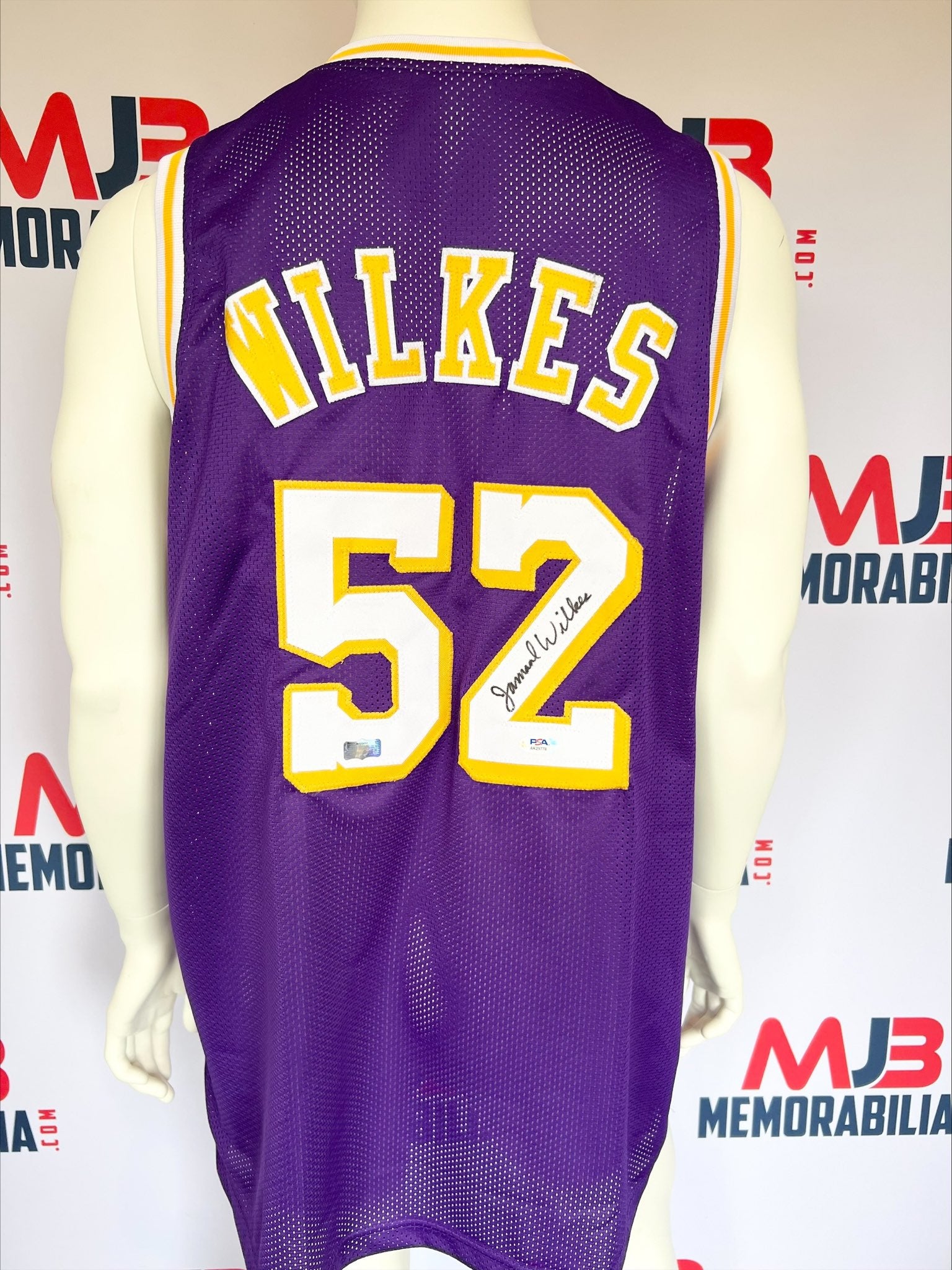 Jamaal Wilkes Autographed Signed La Lakers Purple Home Jersey PSA