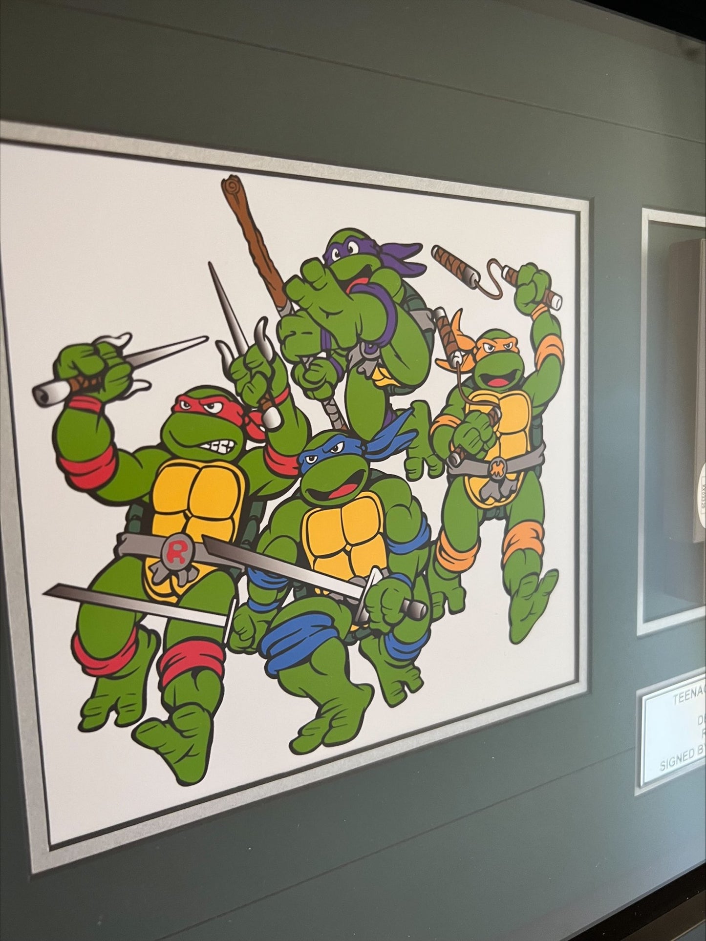 Kevin Eastman Signed Original 1989 Teenage Mutant Ninja Turtles Nintendo Game with Turtles sketch and JSA Authentication