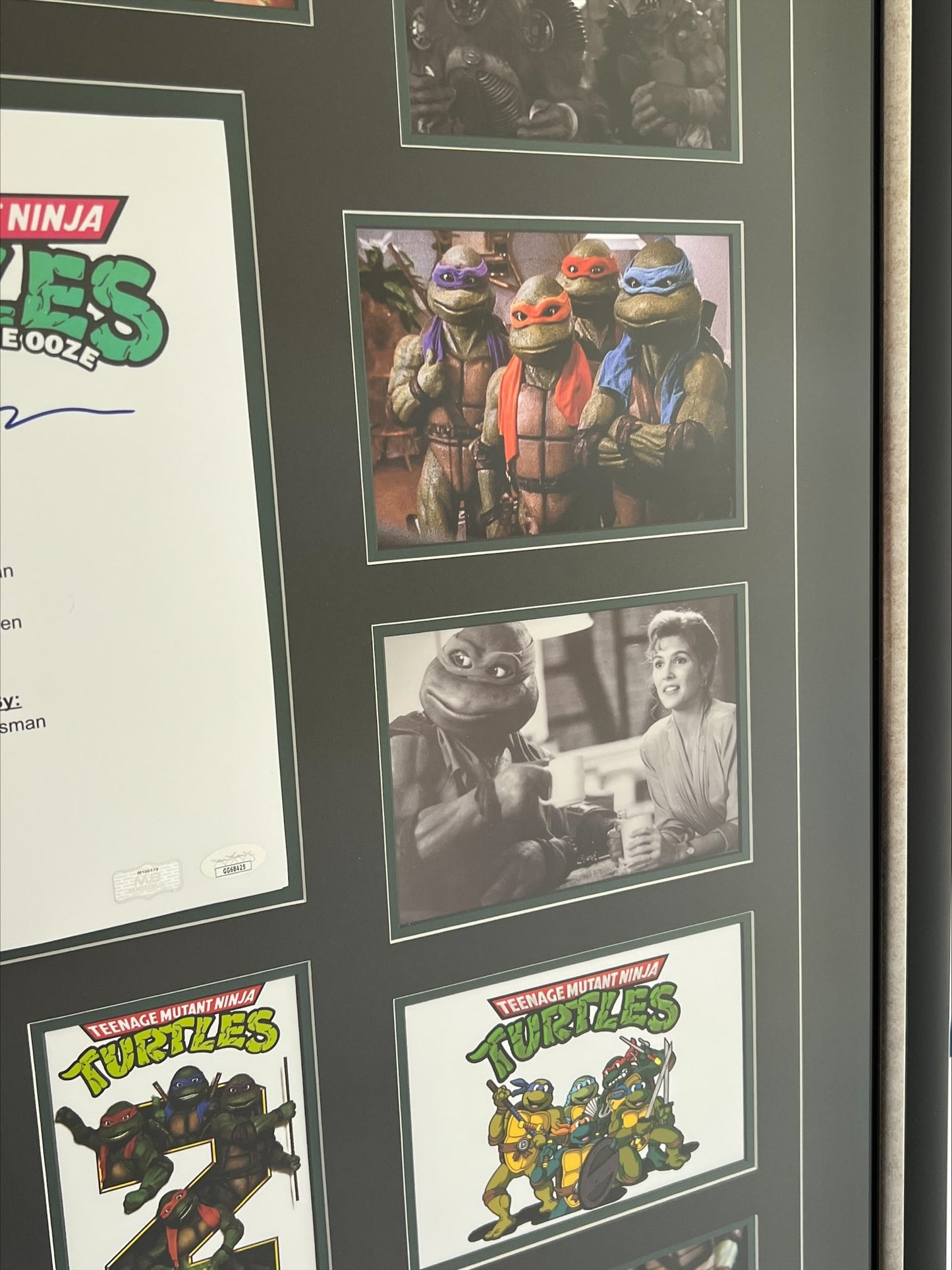 Kevin Eastman and Vanilla Ice Dual Signed Teenage Mutant Ninja Turtles Script JSA Authentication RARE