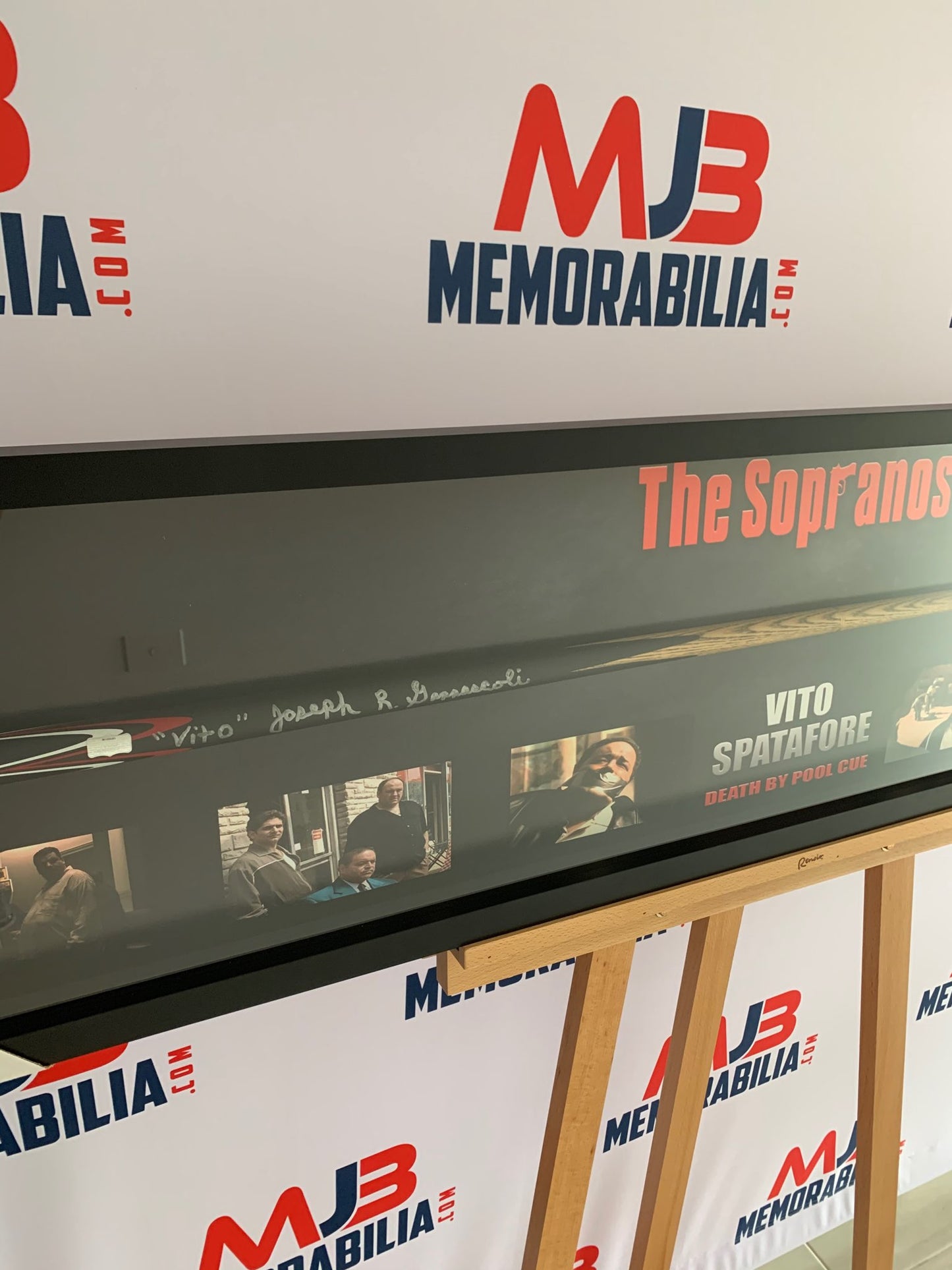 Limited Edition Signed Joseph Gannascoli “VITO” Pool Cue The Sopranos