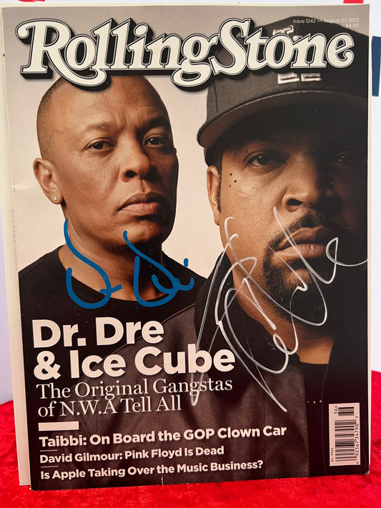 An Iconic Piece of Hip-Hop History Finds a New Home - Dr. Dre and Ice Cube Signed Original Rolling Stones Magazine