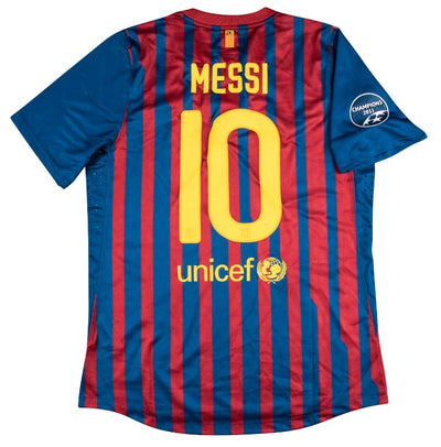Stepping onto the Field with a Legend: An Inside Look at Lionel Messi's 2011-12 Season-Worn FC Barcelona Jersey