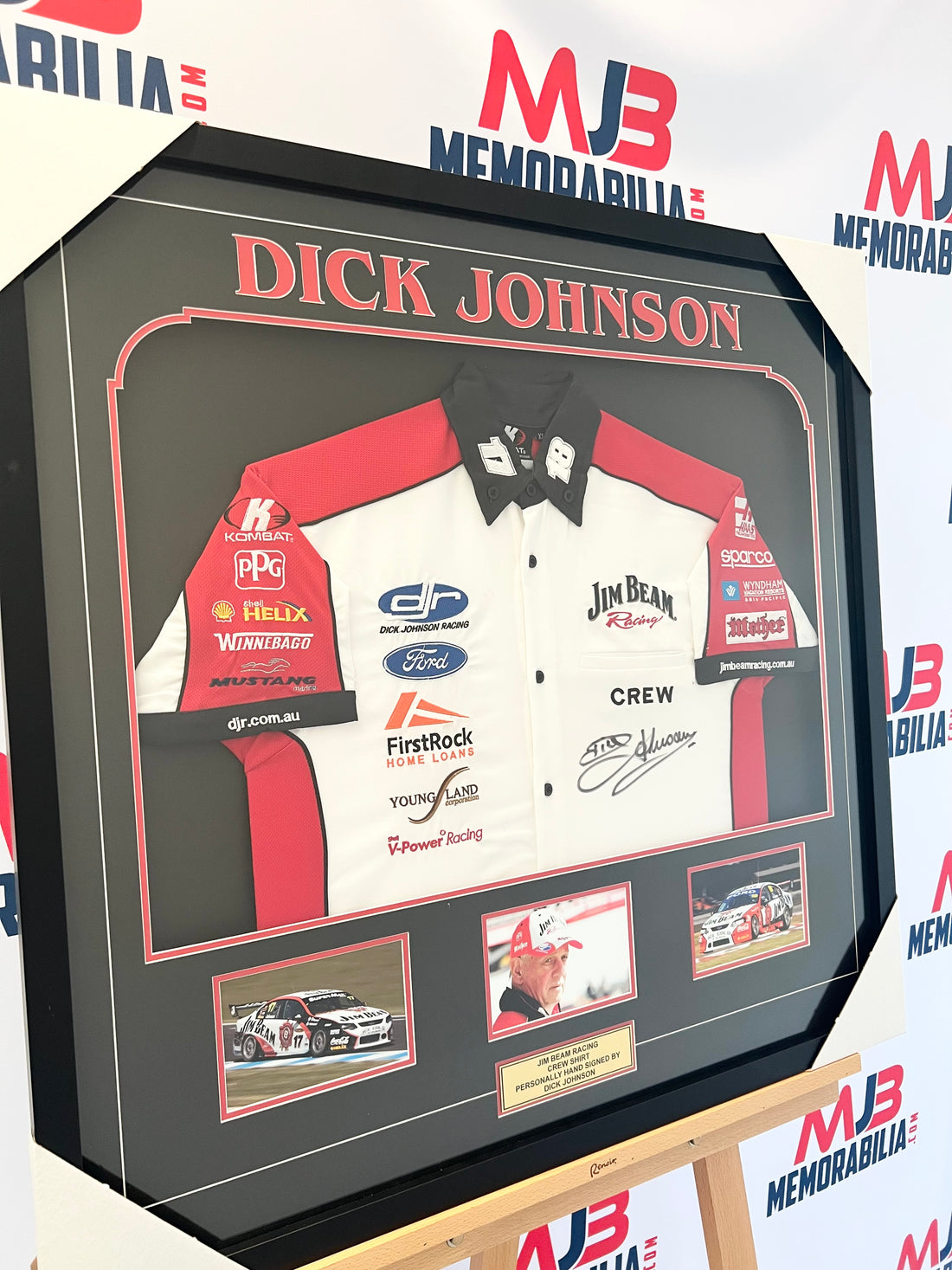A Legendary Addition: Dick Johnson Signed Autograph Crew Shirt Joins MJB Memorabilia Collection