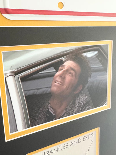 New Stock Arrival: Michael Richards Signed "Seinfeld" Kramer "Assman" Numberplate Prop