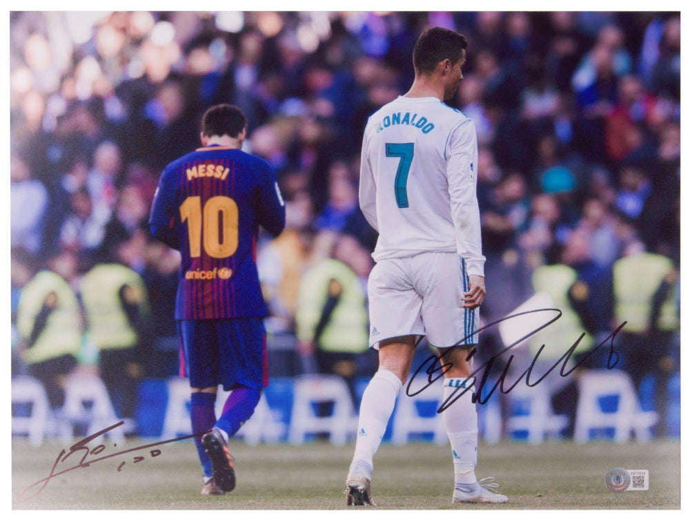 A Battle of Titans: Autographed Photo of Lionel Messi and Cristiano Ronaldo Up for Auction