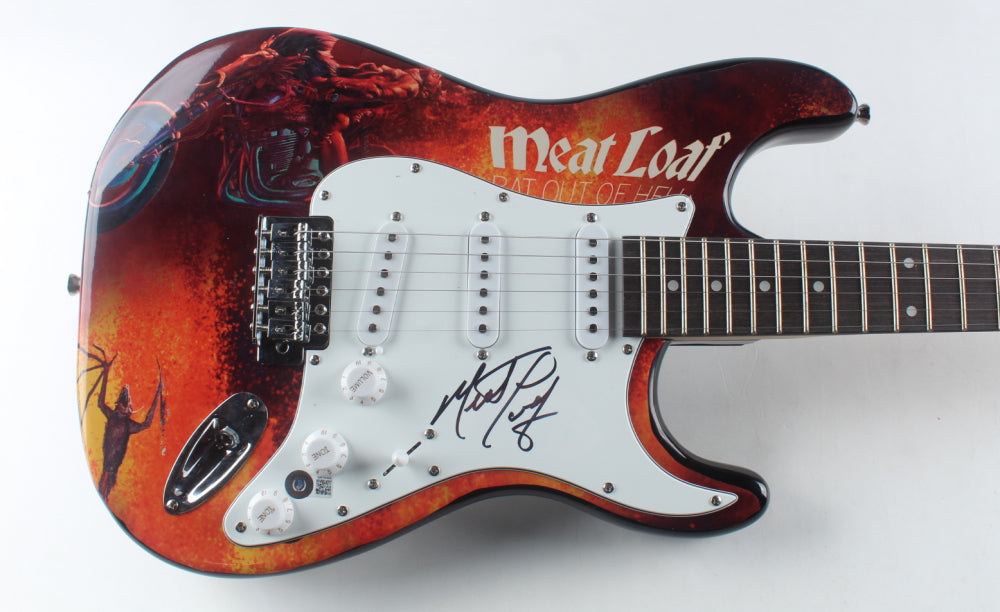 Strumming to the Beat of Legend: MeatLoaf Autographed Electric Guitar on Auction