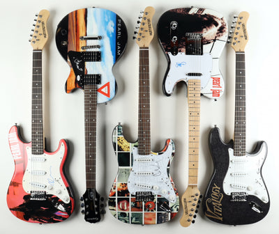 A Rare Pearl: Complete Set of Band-Signed Pearl Jam Electric Guitars Up For Auction