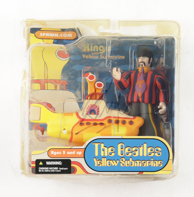 Ringo Starr Signed The Beatles A Yellow Submarine Toy Figurine Set