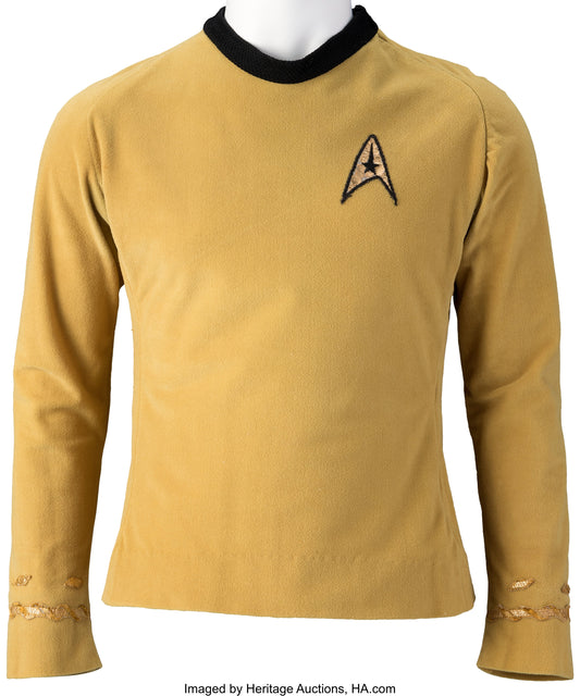 Heritage Auctions: A Stellar Sale of William Shatner's Iconic Starfleet Captain's Tunic