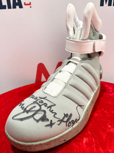 Michael J. Fox Christopher Lloyd Signed Back to the Future Shoe JSA