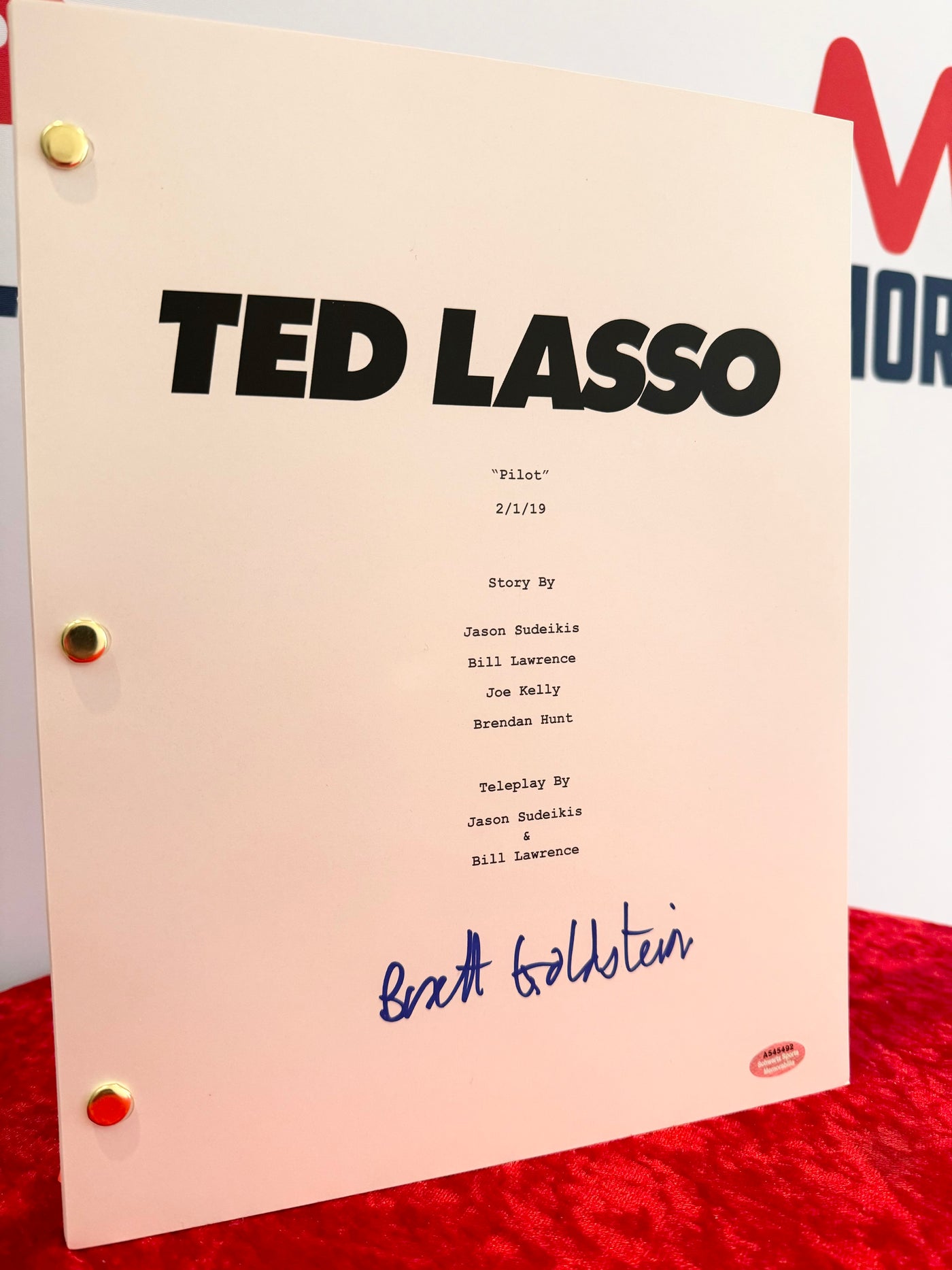 Brett Goldstein Signed Autographed TED LASSO Roy Kent Pilot Script