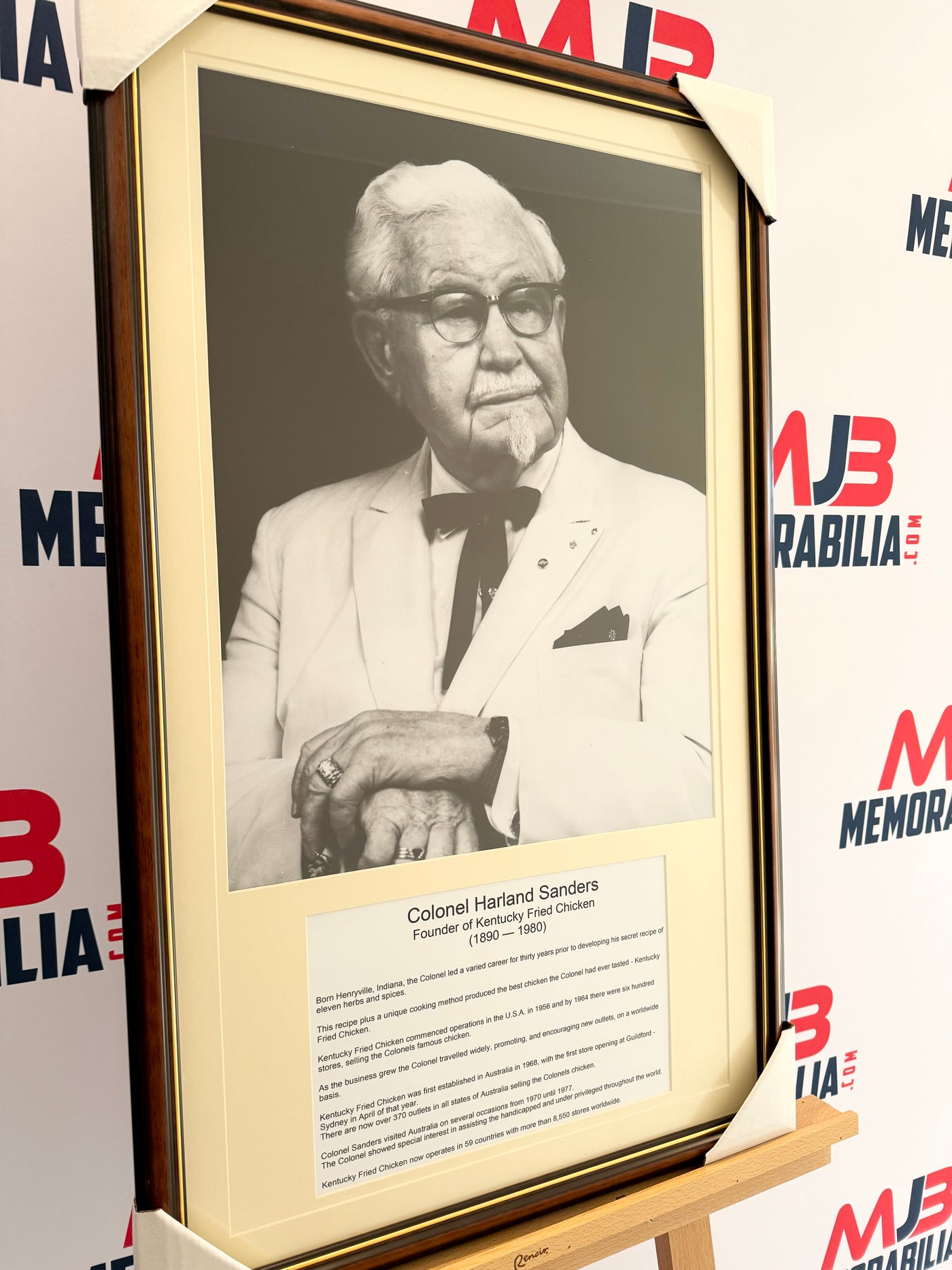 Colonel Sanders KFC Vintage Restaurant Frame