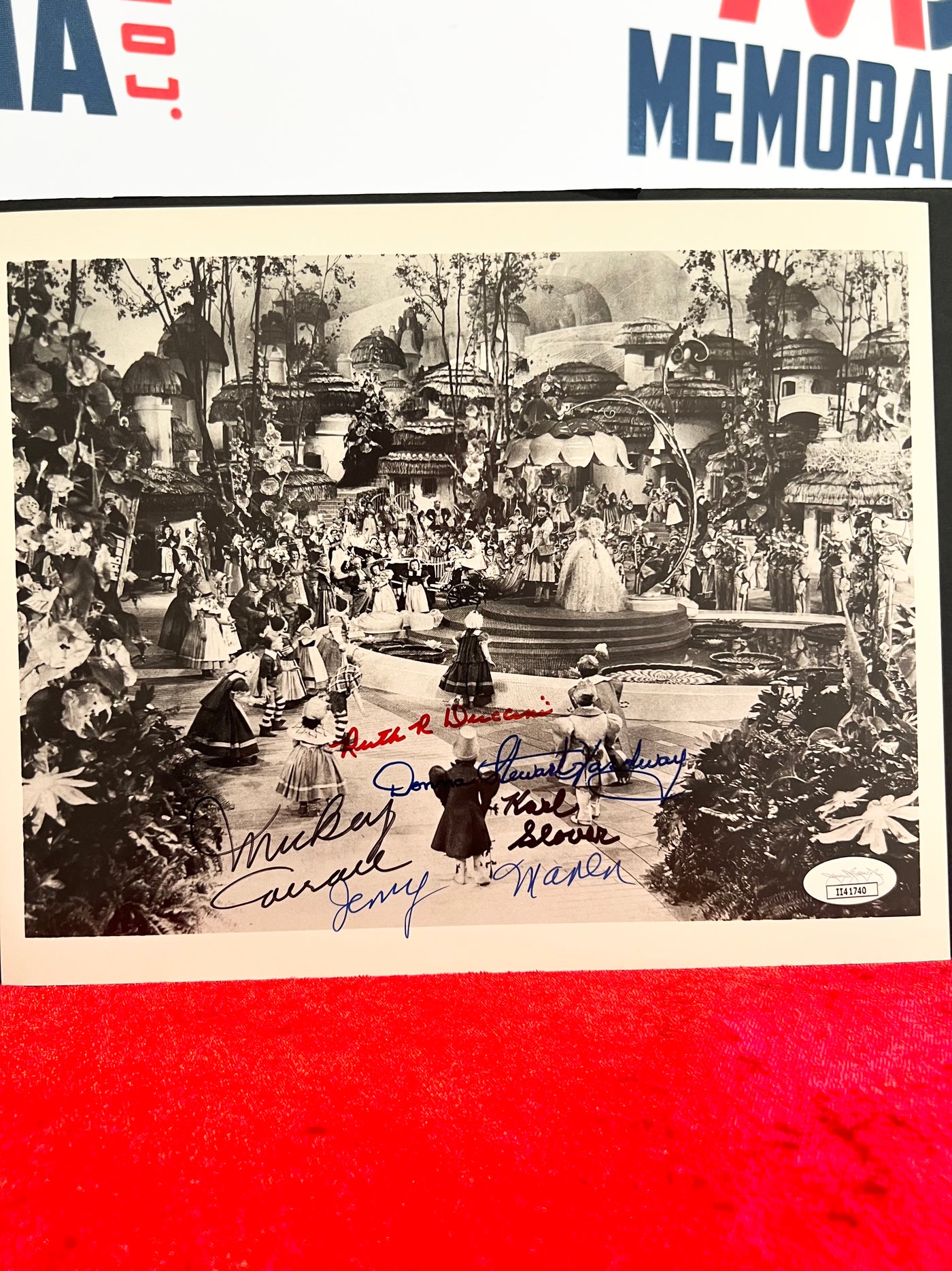 Exclusive Signed Photo Featuring Five Munchkins Wizard of Oz