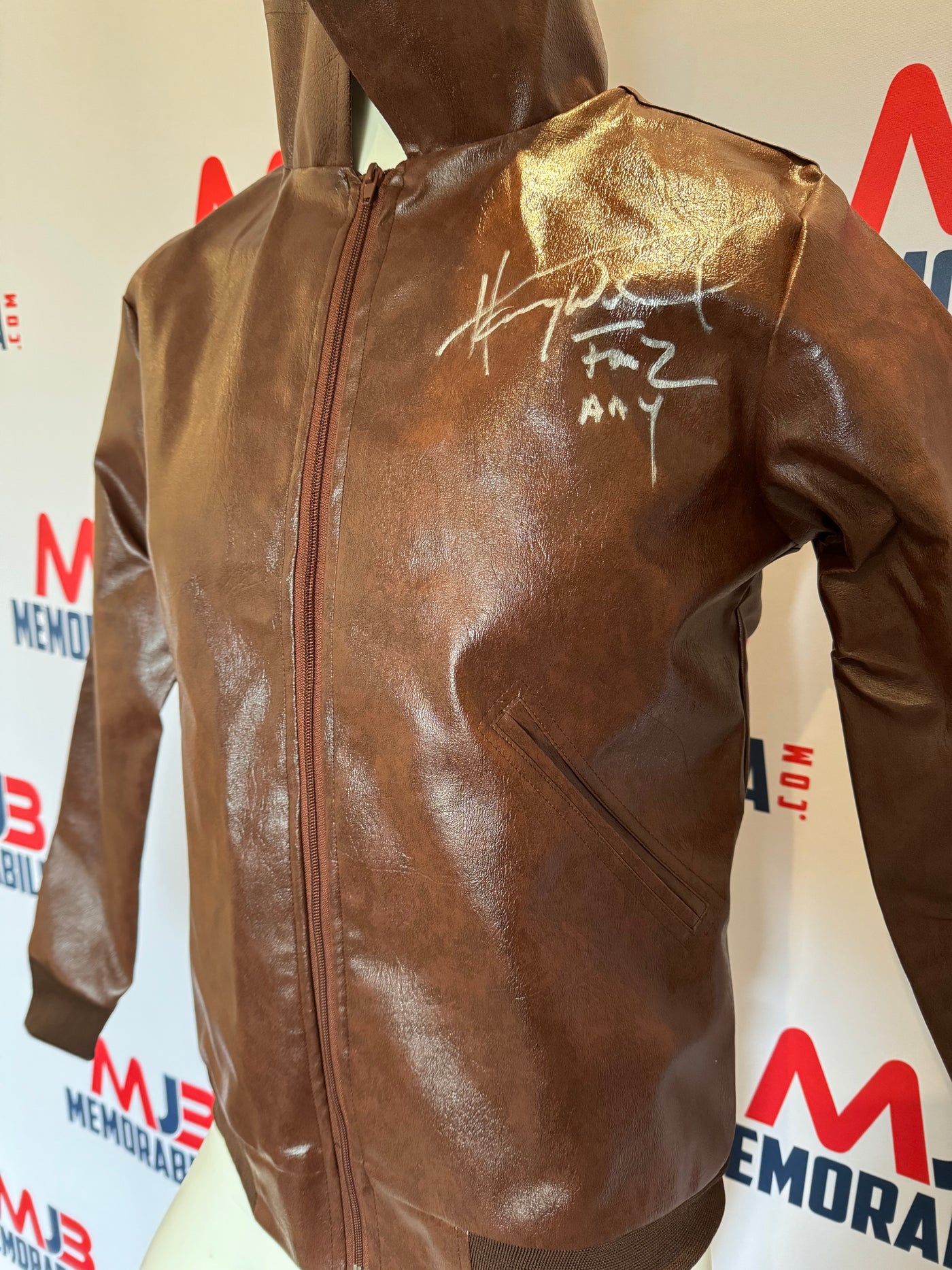 Henry Winkler Signed Leather Jacket Happy Days Fonzi With COA Inscribed "Aay, Fonz"