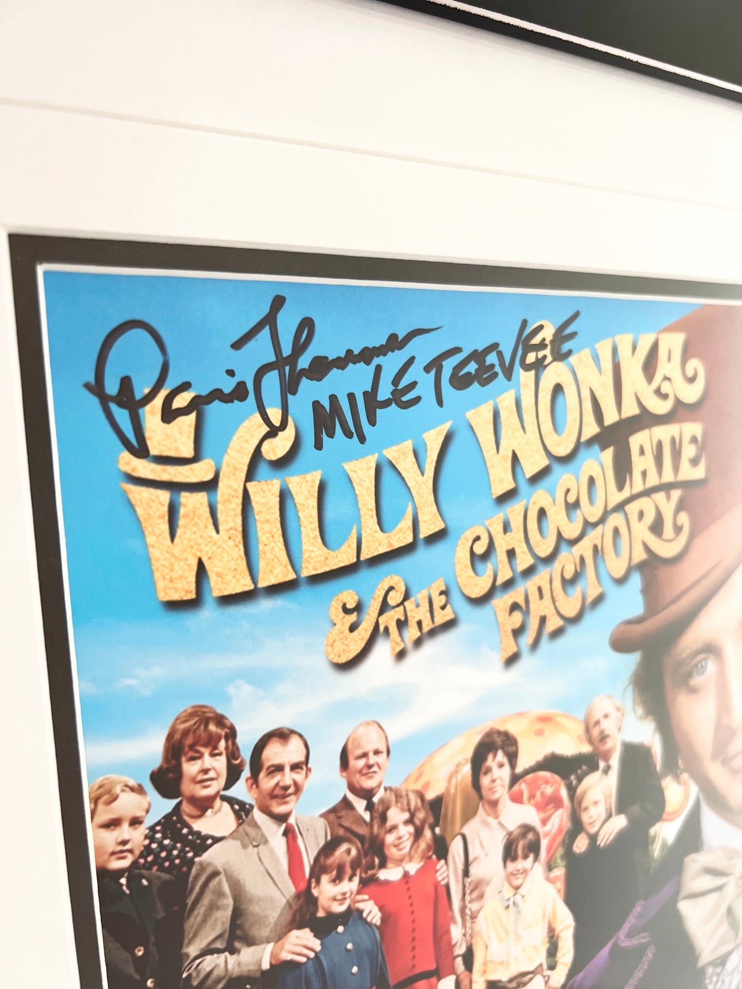 Paris Themmen Signed Autograph Willy Wonka Inscribed Mike TeeVee Rare with COA
