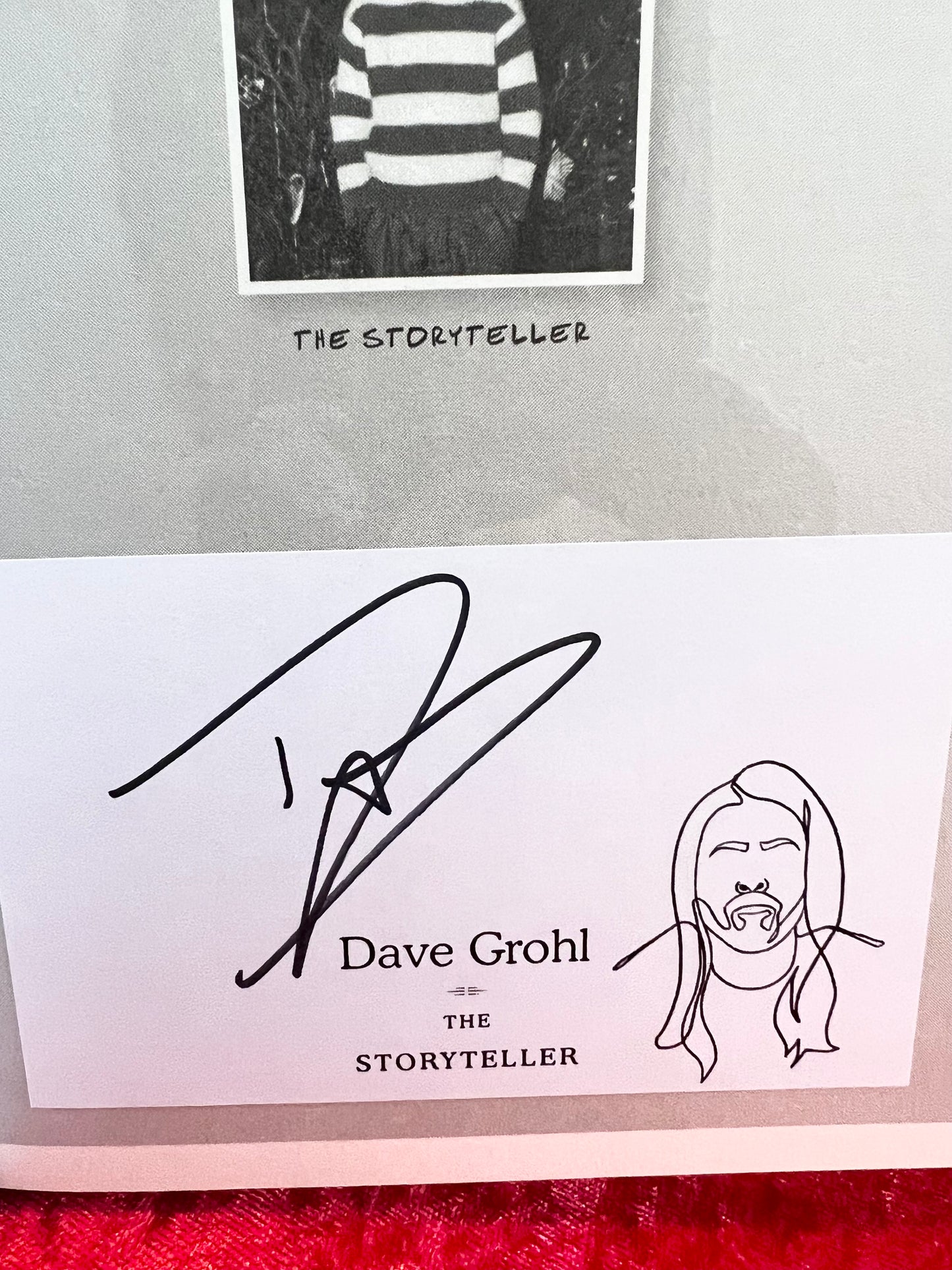 Dave Grohl Signed Autograph The Storyteller Book Foo Fighters Nirvana with COA