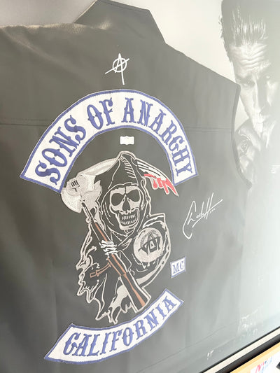 Charlie Hunnam Signed Sons of Anarchy Vest Inscribed JAX Coa JSA