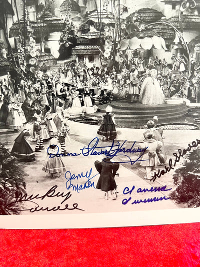 Wizard of Oz Munchkins Signed Rare Photograph JSA COA