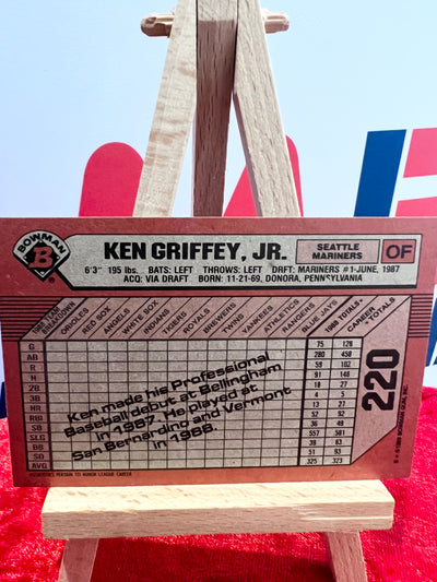 Ken Griffey Jr. 1989 Bowman Rookie #220 Card