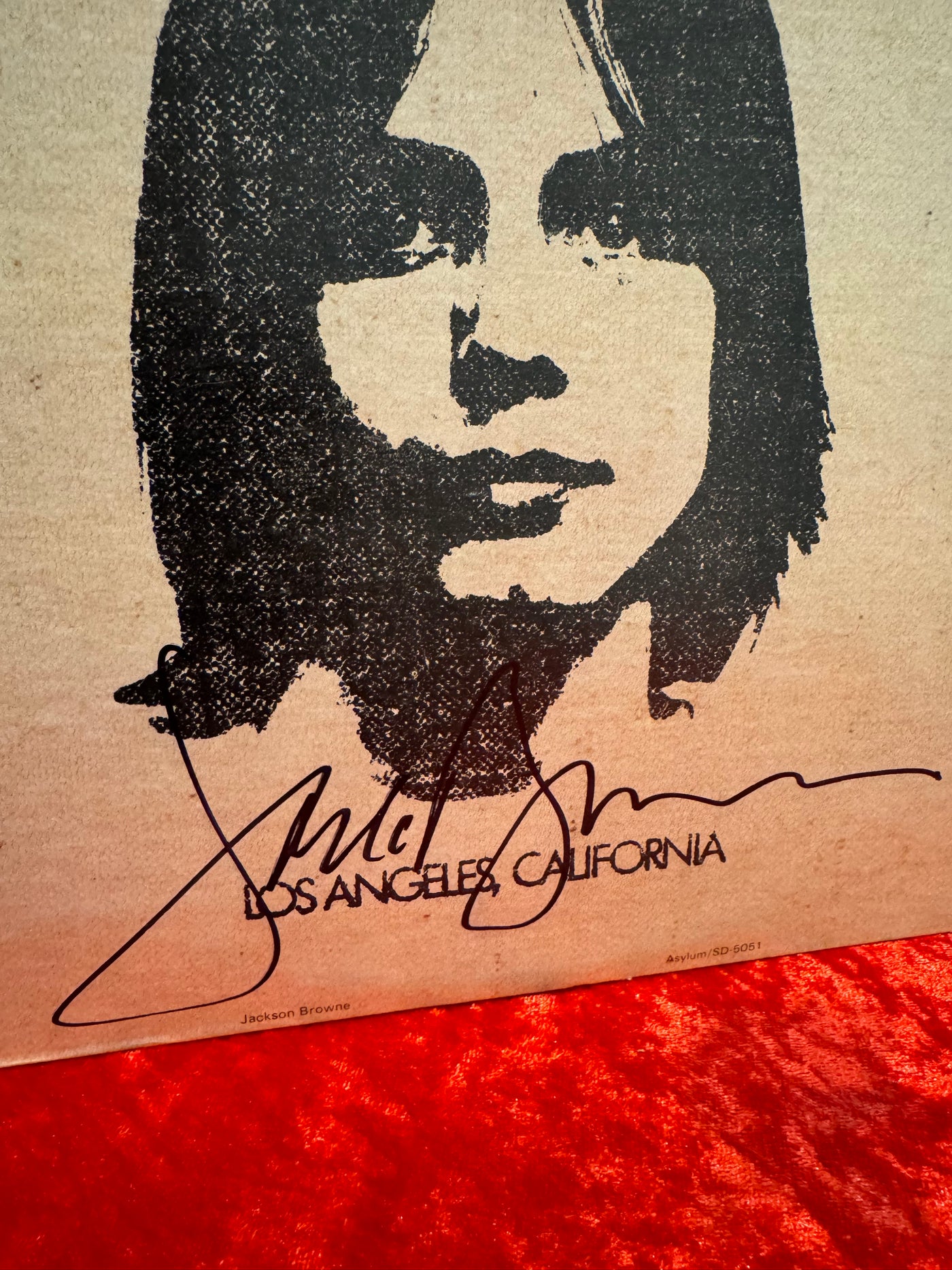 Jackson Browne Signed Original Vinyl with Beckett Authentication