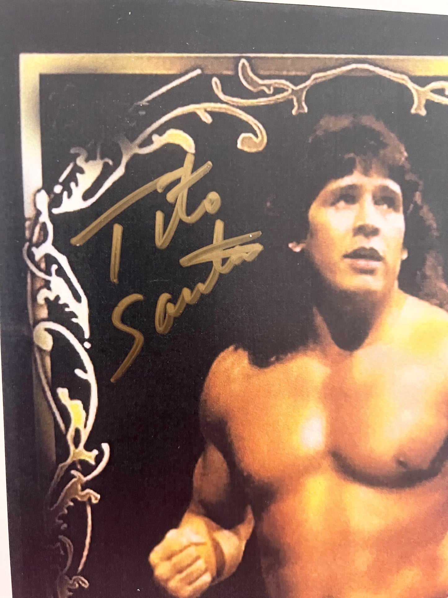 Tito Santana Signed Photograph Rare with COA