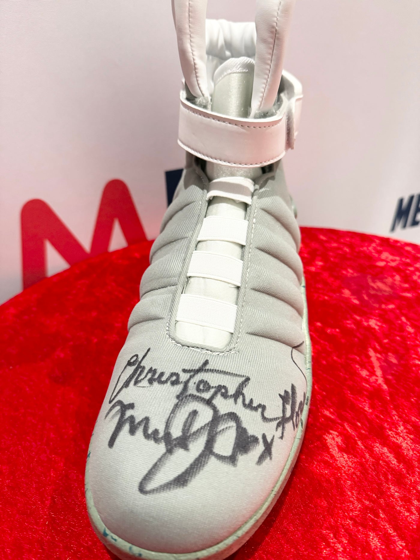 Michael J. Fox Christopher Lloyd Signed Back to the Future Shoe JSA